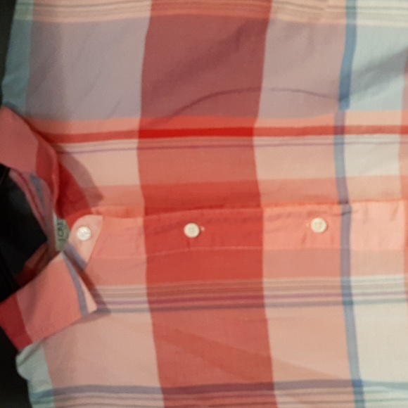 Summer plaid half button top - Picture 3 of 6